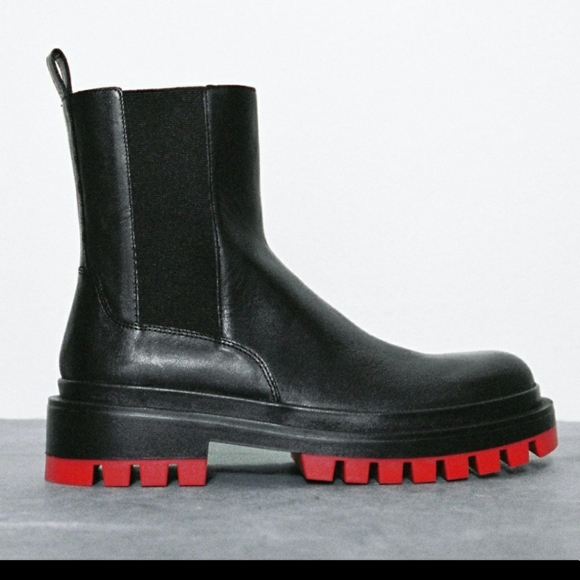 Zara | Shoes | Zara Lug Red Sole Low 